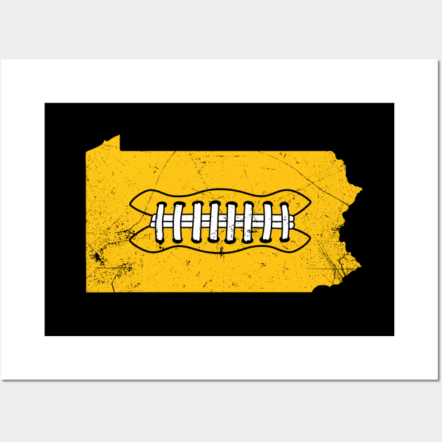 PA Football - Black/Gold Wall Art by KFig21